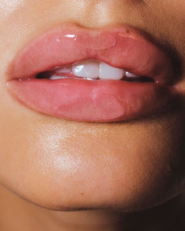 Close-up of smooth lips