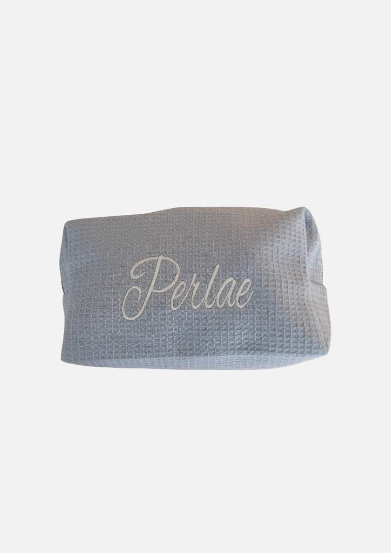 Classic Monogram Waffle Pouch